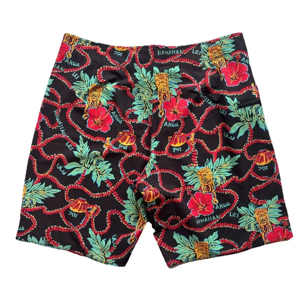 KAHALA Men’s Sz 38 Hawaiian 4-Way Stretch Boardshorts Swim Trunks